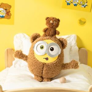 Brown Plush Toy with Mini Bear